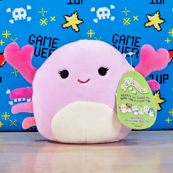 Squishmallow Cailey the Pink Crab 5" UltraSoft Stuffed Sealife Plush Toy NWT - Picture 1 of 12